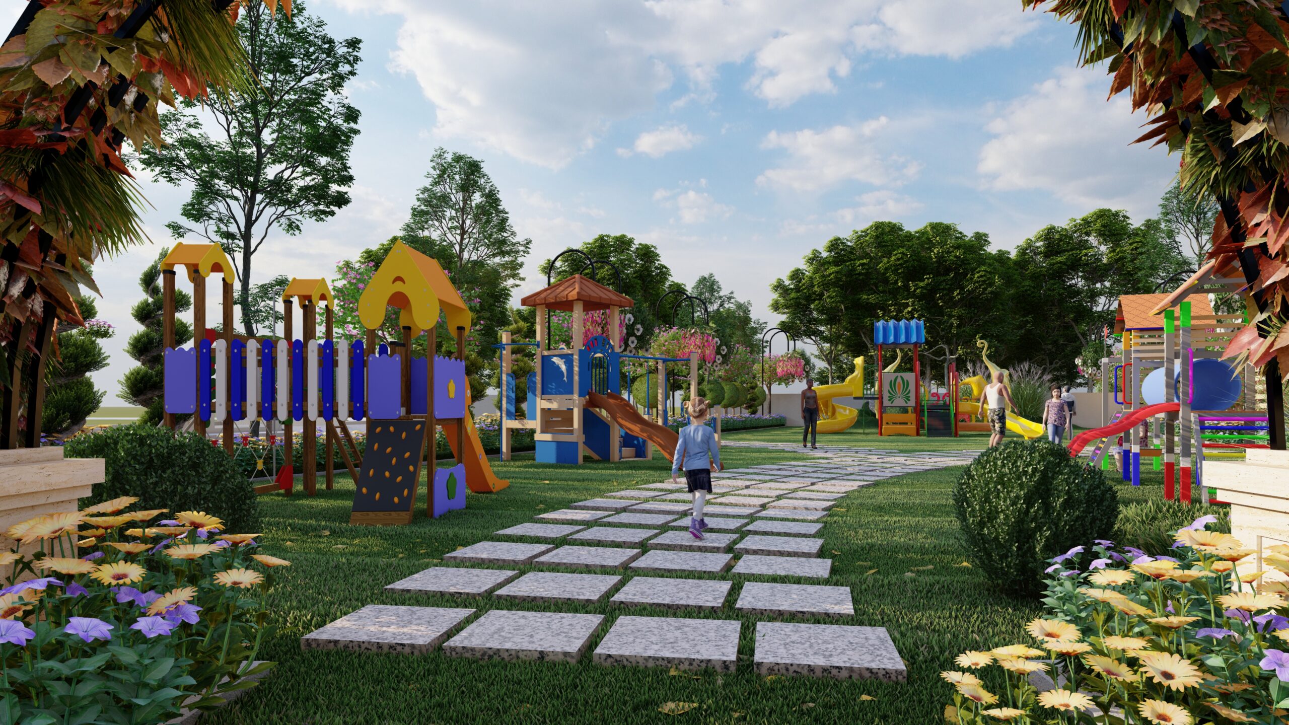 Tiny Blossom Park Features