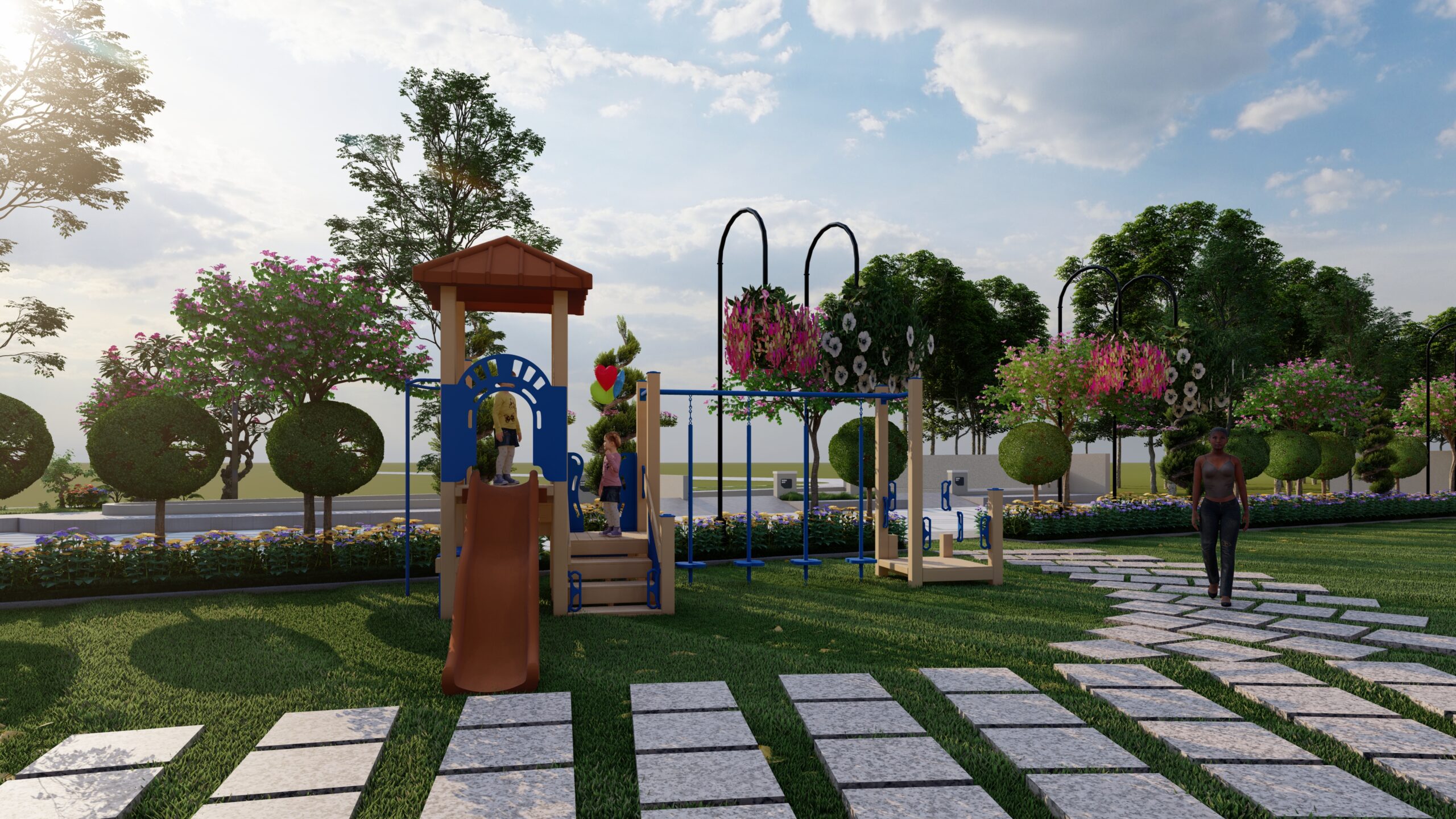 Tiny Blossom Park Features